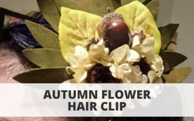 Autumn Flower Hair Clip