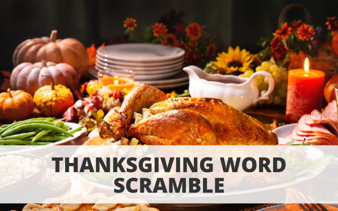 Thanksgiving Word Scramble