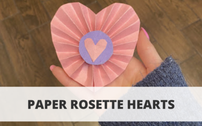 Paper Rosette Hearts