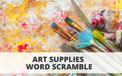 Art Supplies Word Scramble