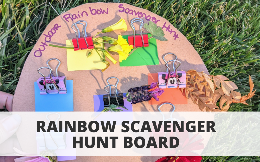 Rainbow Scavenger Hunt Board