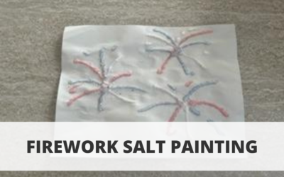 Firework Salt Painting