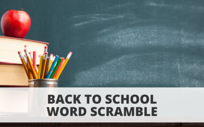 Back to School Word Scramble