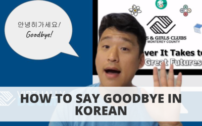 How to say Goodbye in Korean