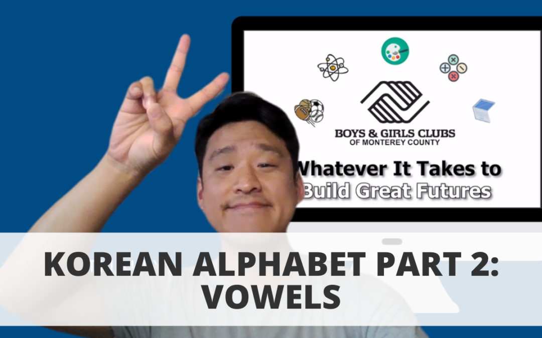 Korean Alphabet Part 2: Vowels
