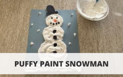 Puffy Paint Snowman