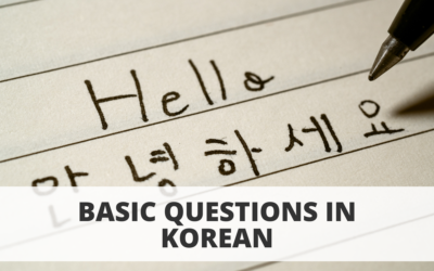 Basic Questions in Korean