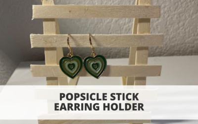 Popsicle Stick Earring Holder
