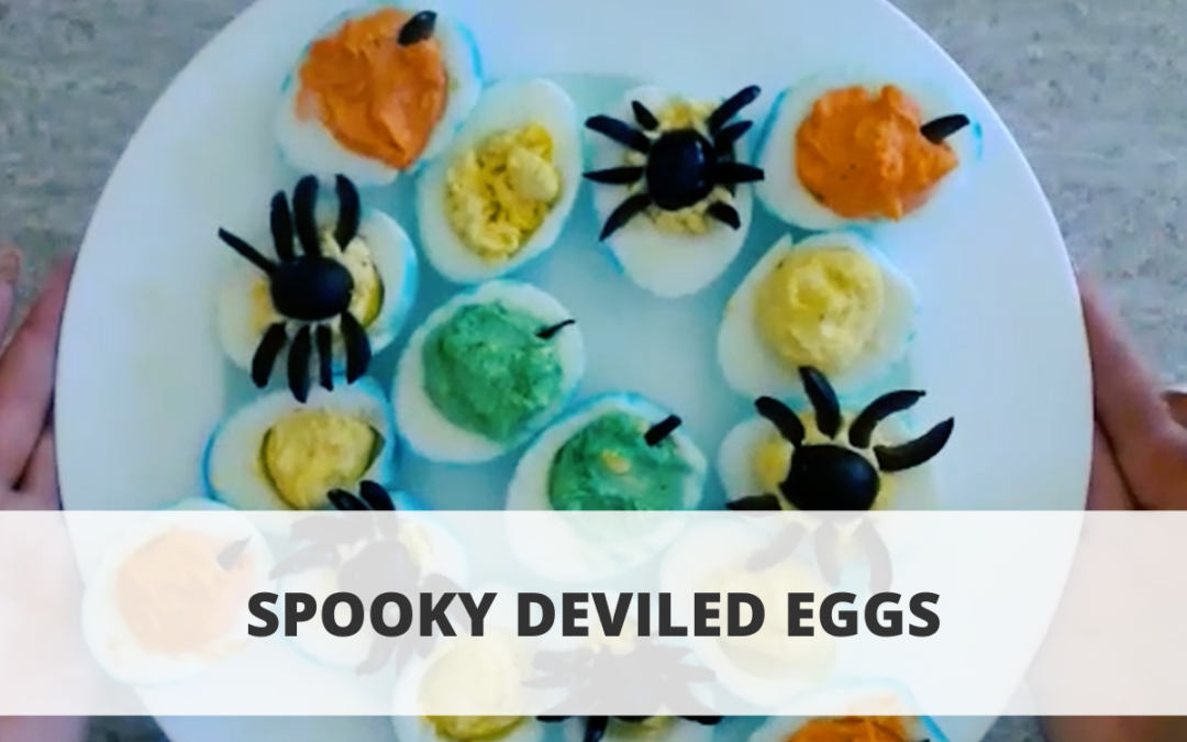 Spooky Deviled Eggs