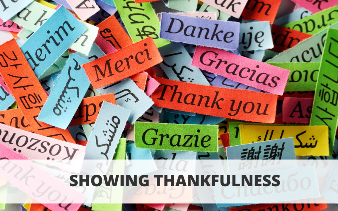 Showing Thankfulness