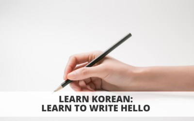 Write Korean: Learn to Write Hello